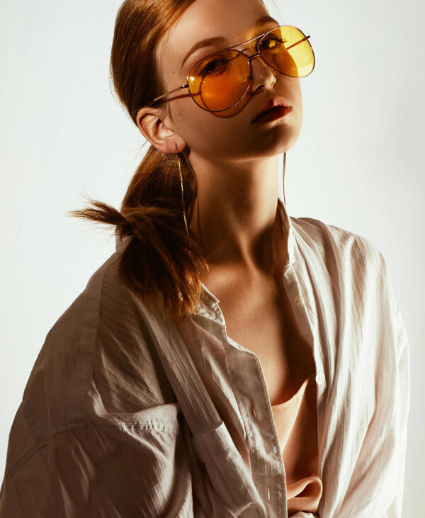 Oversized White Cotton Shirt - Hình 2